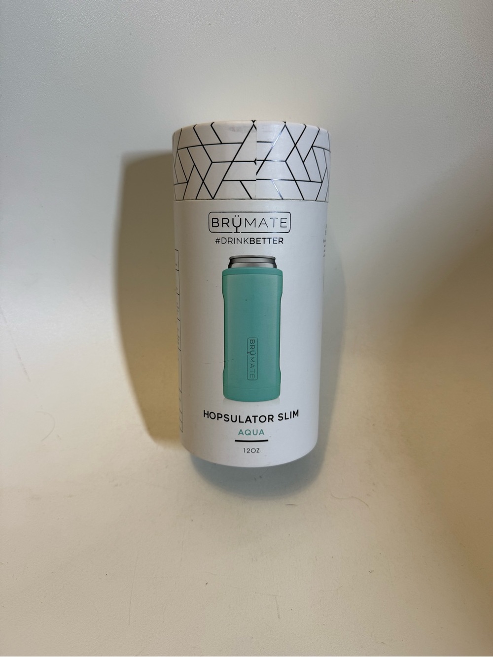 BruMate Hopsulator Slim 12oz Can Cooler - Aqua